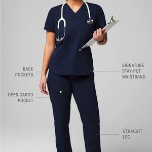 Fabletics Ion Scrub Pants in navy